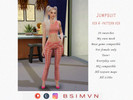 Sims 4 — BSIMVN - Jumpsuit - ver 4 [Pattern ver] by Bsimvn — Jumpsuit - ver 4 [Pattern ver] 20 swatches My own mesh Base