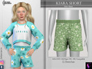 Sims 4 — Kiara Short by KaTPurpura — Little Shorts with double elastic with spring themes