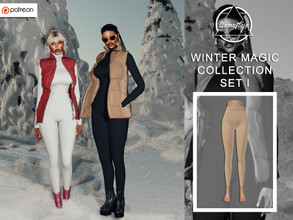 Sims 4 — [PATREON] Winter Magic Collection - SET I (Leggings) by Camuflaje — * New mesh * Compatible with the base game *
