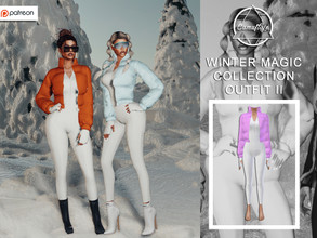 Sims 4 — [PATREON] Winter Magic Collection - SET II (Jumpsuit) by Camuflaje — * New mesh * Compatible with the base game