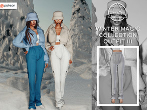 Sims 4 — [PATREON] Winter Magic Collection - SET III (Pants) by Camuflaje — * New mesh * Compatible with the base game *