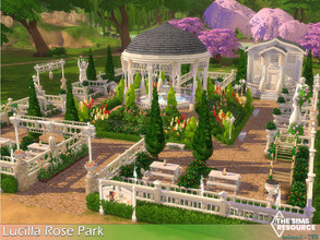 Sims 4 — Lucilla Rose Park / No CC by nolcanol — Lucilla Rose Park is the perfect place to relax while enjoying the sunny