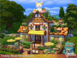 Sims 4 — Teddy Bear Restaurant / TSR CC Only by nolcanol — Teddy Bear Restaurant is a lovely place where you will eat