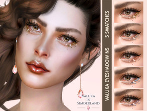 Sims 4 — [Patreon] Valuka Eyeshadow N5 by Valuka — 5 colours CAS thumbnail Eyeshadow category HQ compatible