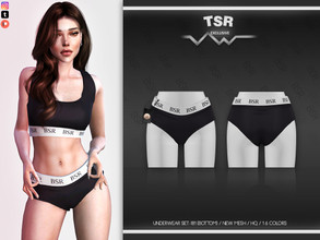 Sims 4 — UNDERWEAR SET-181 (BOTTOM) BD616 by busra-tr — 16 colors Adult-Elder-Teen-Young Adult For Female Custom
