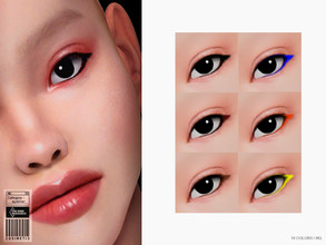 Sims 4 — Kawaii Eyeliner | N39 by cosimetic — - It is suitable for Female - 10 Swatches. - Custom thumbnail. - You can