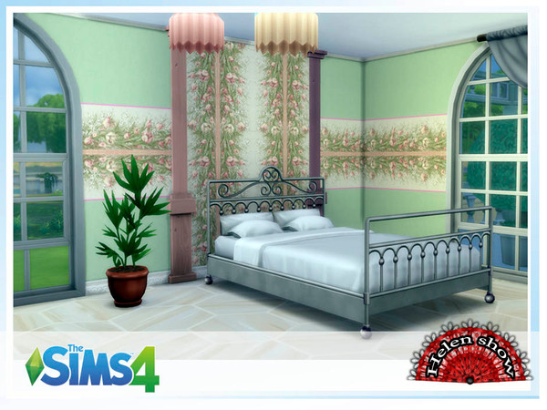 Sims 4 — Wallpaper Femininity by Helen_show — Delicate wallpaper for the bedroom or living room