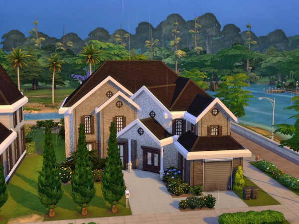 Sims 4 — Willow 9214 by gredsuke2 — A lovely suburban house for a bigger family. 