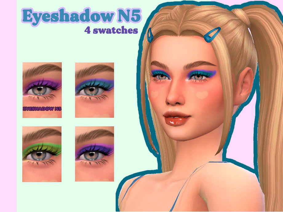 The Sims Resource - (pixiemailen) Eyeshadow N5