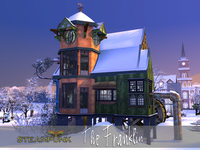 Sims 4 — The Franklin by fredbrenny — This small, yet colossal Steampunk lot was put together with all the scrap I could