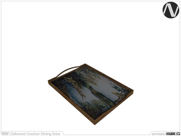 Sims 4 — Zellwood Tray by ArtVitalex — Outdoor And Garden Collection | All rights reserved | Belong to 2022