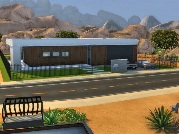 Sims 4 — Villa Bella  by gredsuke2 — Unfurnished modern family home in the heart of Oasis springs. 