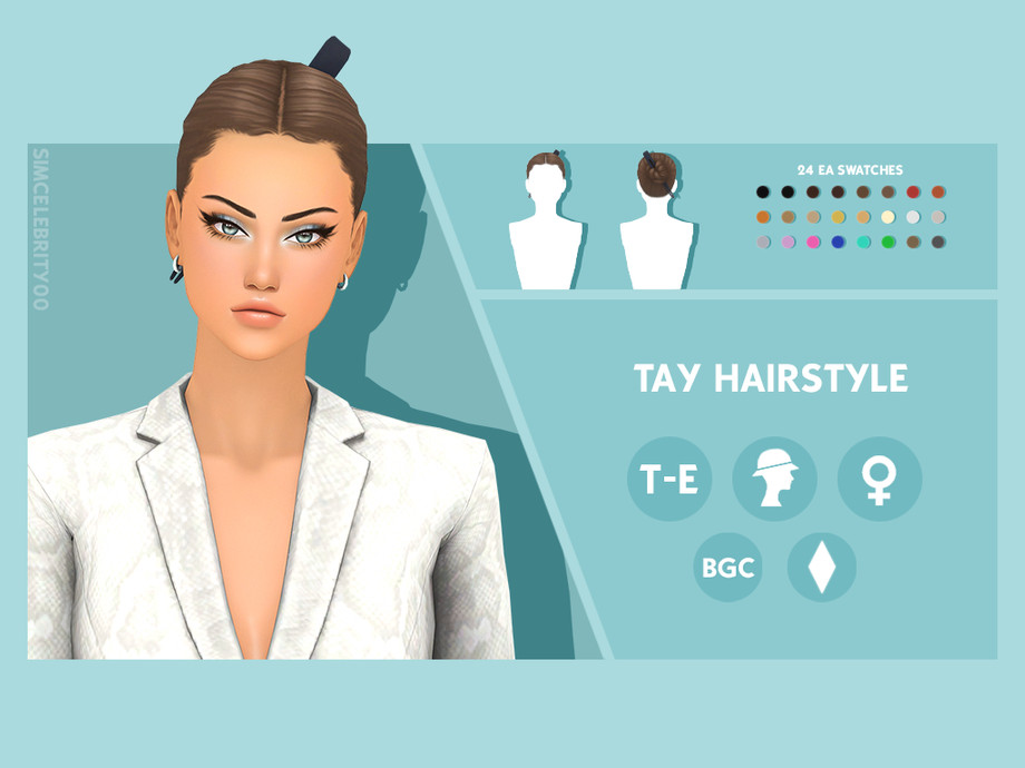 The Sims Resource - Tay Hairstyle