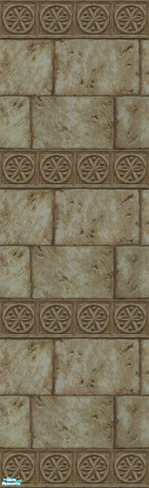 Sims 2 — Mix 'n' match Stone & Iron walls Middle by TSR Archive — Middle section