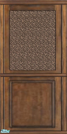 Sims 2 — haunted Hollow: dark oak panel bf by daisylee — designed for Haunted Hollow but can be used anywhere --- brown