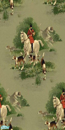 Sims 2 — Masculine Wallpaper - Fox Hunting by munchkin_brat — Masculine wallpaper.