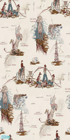 Sims 2 — Masculine Wallpaper - Cowboys by munchkin_brat — Masculine wallpaper.