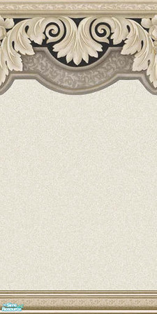 Sims 2 — Beige Building - Leaves by Lorah — 4 walls, 3 carpets in beige, grey, black, white.