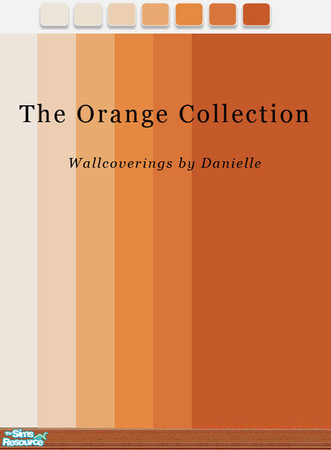 Sims 2 — Orange Paint Collection by dancbauer — Part of the Orange Paint Collection Perfect for your fall pallet!