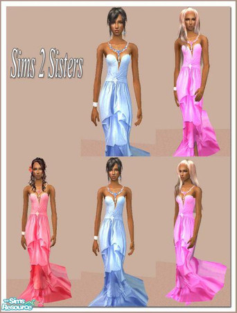Sims 2 — S2S Long Dress by sims2sisters — Enjoy!