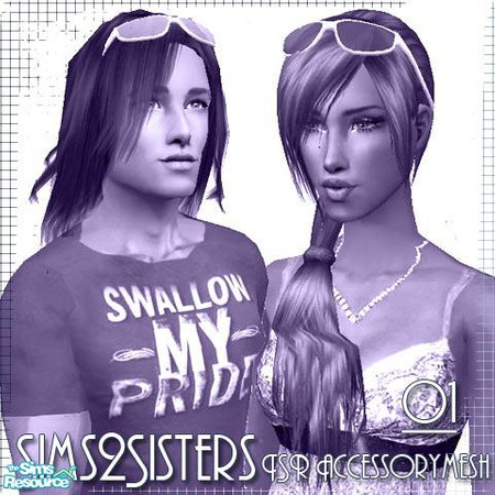 Sims 2 — S2S Glasses - New Mesh by sims2sisters — Available for male and female: teen, YA, Adult and Elder