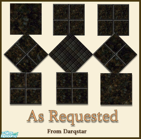 Sims 2 — By Request - Ubatuba floors by TSR Archive — The other day, Paleoanth, asked me if I'd mind making her a floor