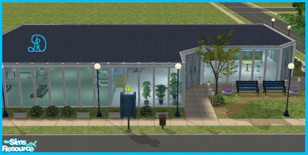 Sims 2 — Fitness hall by myrthyll — It's fitness machines in one room ... just. After training is students can to take a