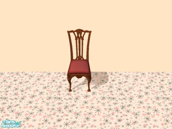 Sims 2 — Bon Appatite Dining Chair - Red Treatmen by dddrake — Red Treatment