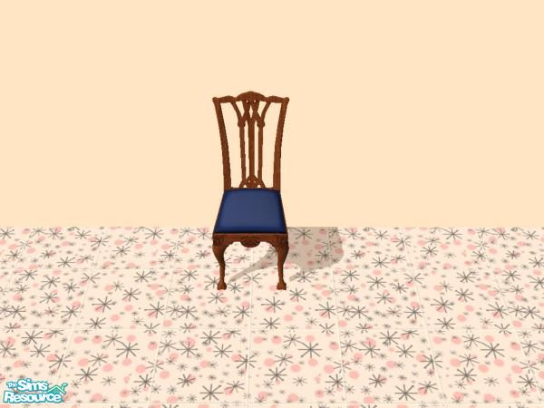 Sims 2 — Bon Appatite Dining Chair - Cornflower D by dddrake — Cornflower Dreams