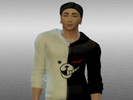 Sims 4 — Danganronpa Monokuma Men's Hoodie CC by Deku_Mariposa09 — Monokuma is in all Danganronpas', but this one is