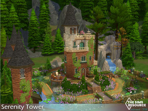 Sims 4 — Serenity Tower / No CC by nolcanol — Serenity Tower is an amazing place. The tower where the princess lives is