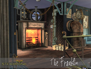 Sims 4 — The Franklin - Upstairs by fredbrenny — Welcome in my abode! Warm, cozy and very Steampunky. The Upstairs of the