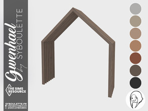 Sims 4 — Gwenhael - Arch Awning 2 tiles medium by Syboubou — This is an arch awning that can be plaed upon entrance to