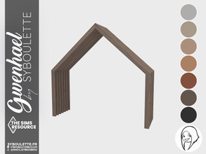Sims 4 — Gwenhael - Arch Awning 2 tiles short by Syboubou — This is an arch awning that can be plaed upon entrance to