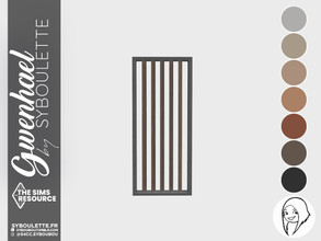 Sims 4 — Gwenhael vertical Shutter short 1tile by Syboubou — This is a shutter to hang upon any window. They are