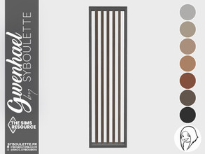 Sims 4 — Gwenhael vertical Shutter tall 1tile by Syboubou — This is a shutter to hang upon any window. They are