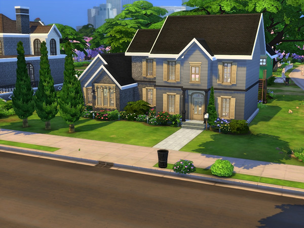 Sims 4 — Willow 9217 by gredsuke2 — A small house for 4 sims with a backyard and a treehouse! 