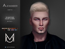 Sims 4 — Alexander by mathcope2 — *HQ Compatible. *Hat compatible. *Custom Colors (Works with Color Slider Mod) *Male