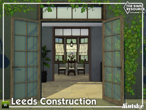 Sims 4 — Leeds Constructionset Part 2 by Mutske — This set contains several windows, doors arches and blinds to create a