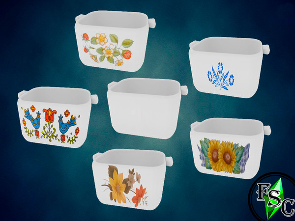 Sims 4 — Corningware Collection - Tall Square Casserole - No Lid by FloridaySimsCreations — This is 1 item (6 swatches)