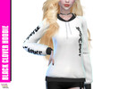 Sims 4 — Black Clover Anime Hoodie by playwhatever — A fun hoodie featuring the popular anime Black Clover logo and