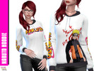 Sims 4 — Naruto Anime Hoodies by playwhatever — A cool hoodie featuring characters from the popular anime Naruto!