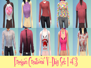 Sims 4 — Freegan Creations' V Day Set: 1 of 3 by FreeganCreations — Happy Love Day, My Dear Freegans! I hope this saucy