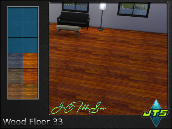 Sims 4 — Wood Floor 33 by JCTekkSims — Natural older wood floor with 6 different colors.