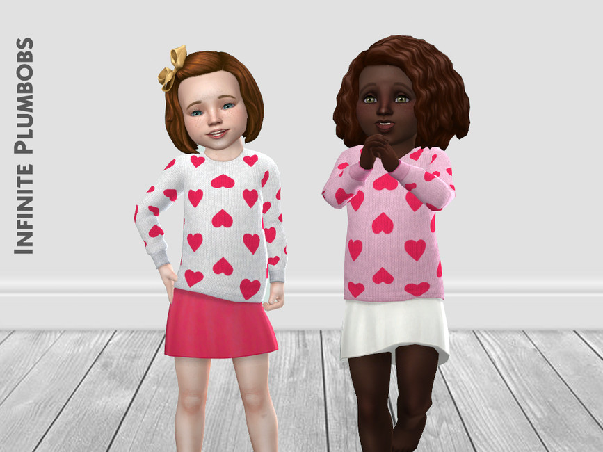 The Sims Resource IP Toddler Valentine Jumper