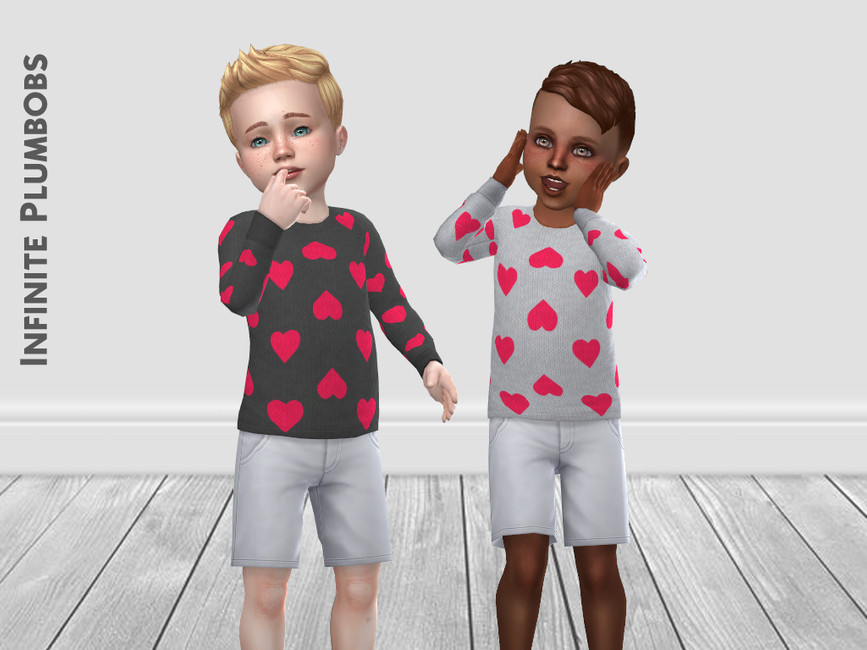 The Sims Resource IP Toddler Valentine Jumper