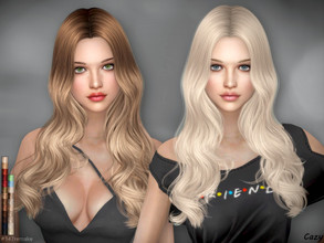 Sims 4 — Amanda - Female Hairstyle by Cazy — Female hairstyle for teen to elder. All LOD, Hats fitted.
