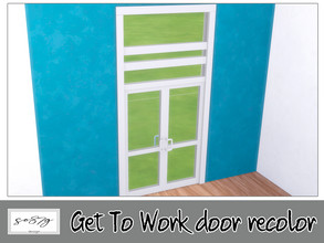 Sims 4 — GTW door by so87g — cost: 600$, 3 colors, you can found it in build - door (double). NEW features of the object: