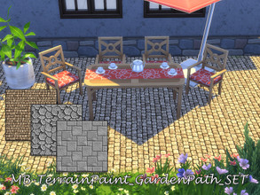 Sims 4 — MB-TerrainPaint_GardenPath_SET by matomibotaki — MB-TerrainPaint_GardenPath_SET This is a set with 3 different