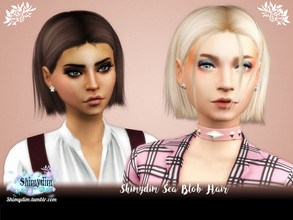 Sims 4 — Shimydim Sea Blob Hairstyle by Shimydimsims — Hi! I hope you will like this hair! It's a medium hairstyle with